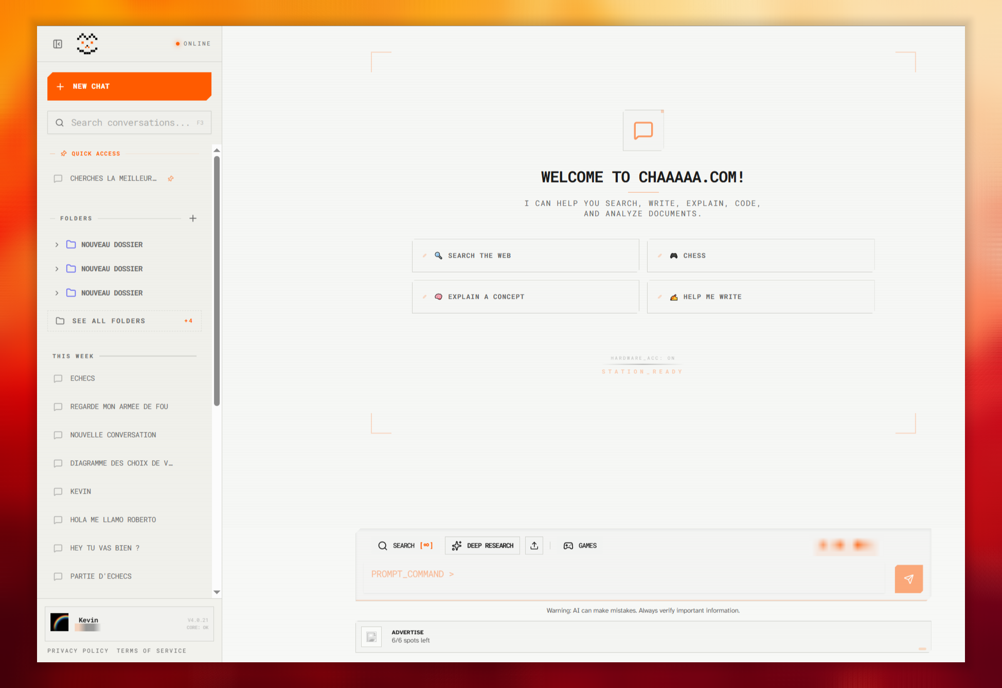 Overview of the Chaaaaa product