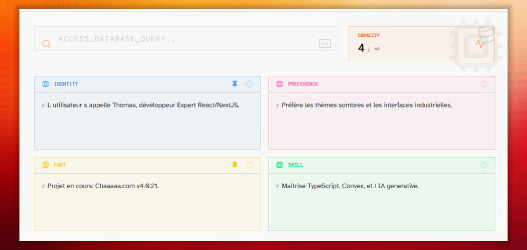 Chaaaaa memory product screenshot
